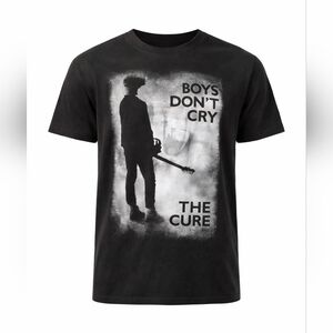 The Cure Boys Don’t Cry Band Tee NWT Hot Topic Black Graphic Shirt M Unisex